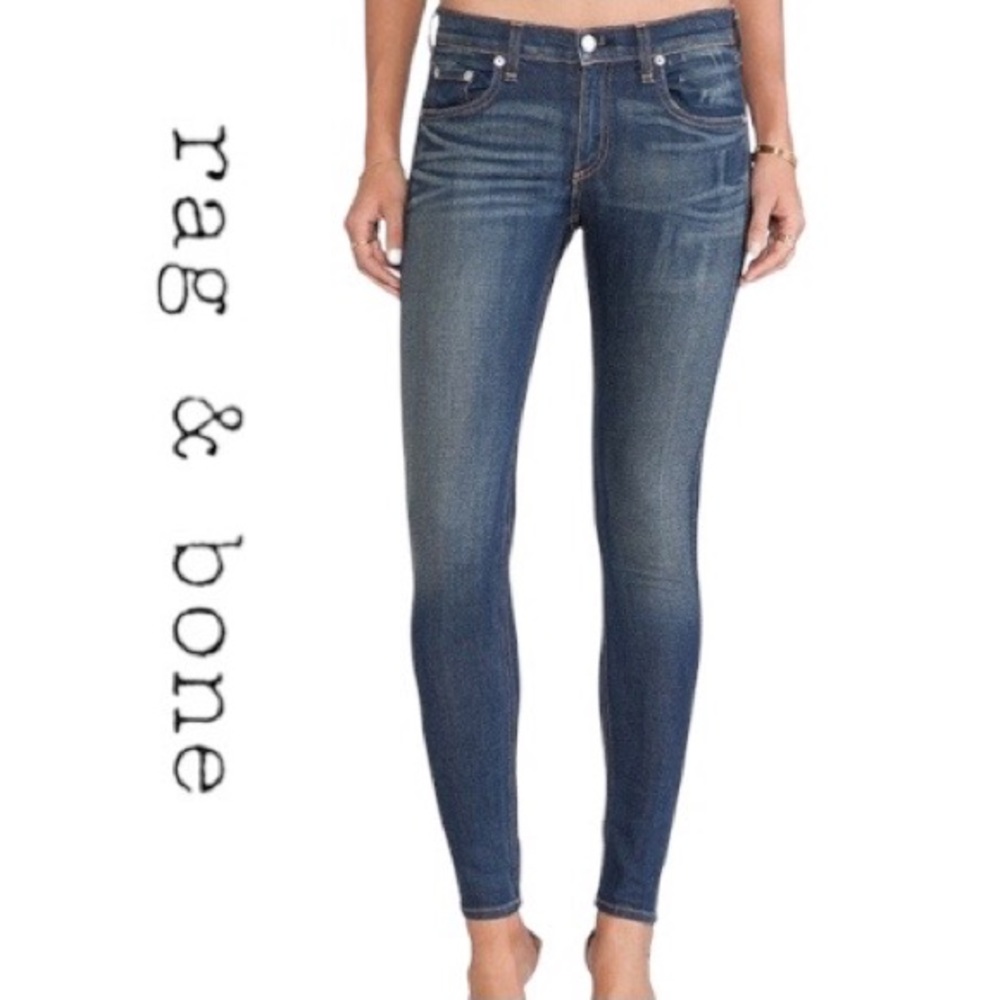 rag & bone skinny jeans size 26 kingsland wash